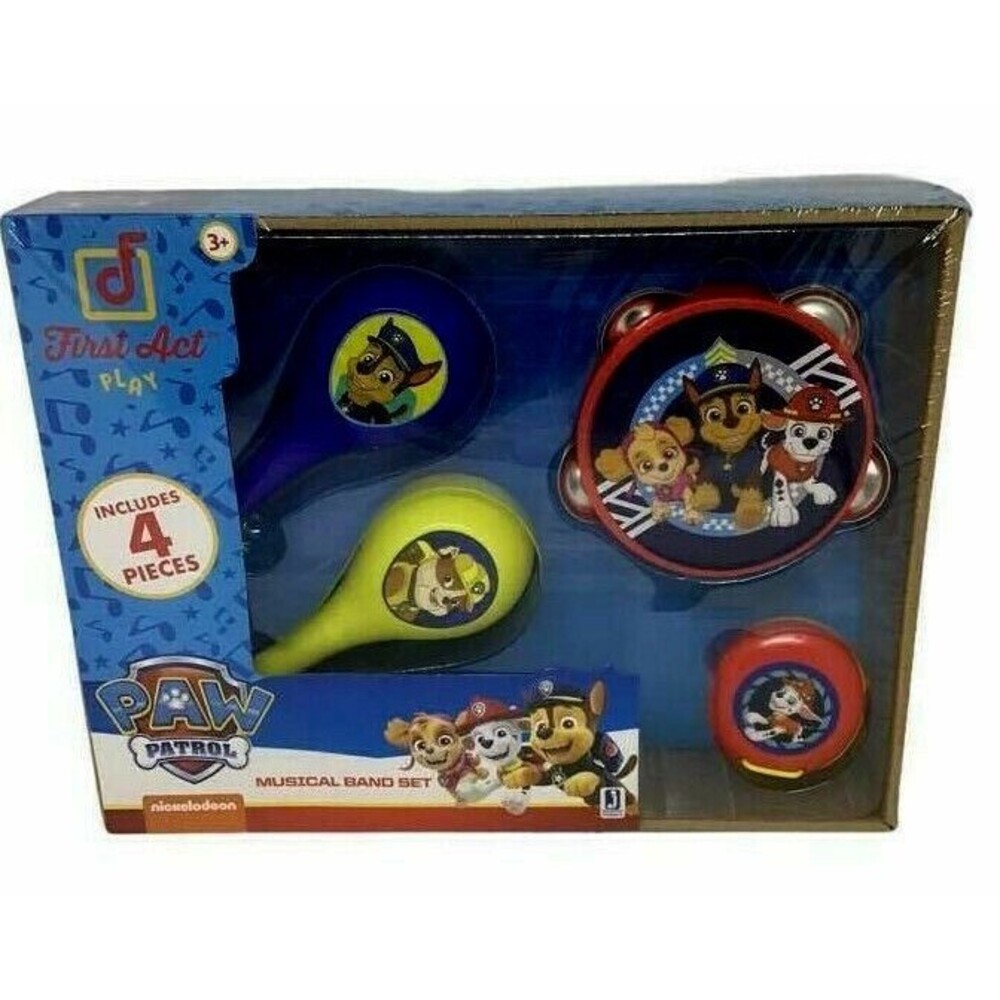 Paw Patrol Musical Band Set 4 Pieces Nickelodeon Maracas Castanet Tambourine NEW